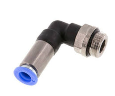 Raccord enfichable 8mm & G3/8'' mâle coude autobloquant laiton/PBT 0-10bar (0-145psi)