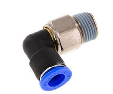 Coude 12mm & R1/2'' Joint pivotant Filets mâles à enfoncer Laiton nickele/PBT NBR Rotatif