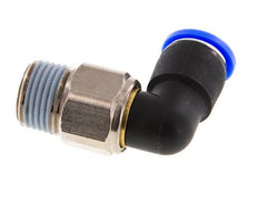 Coude 12mm & R1/2'' Joint pivotant Filets mâles à enfoncer Laiton nickele/PBT NBR Rotatif