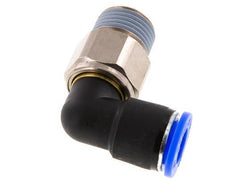 Coude 12mm & R1/2'' Joint pivotant Filets mâles à enfoncer Laiton nickele/PBT NBR Rotatif
