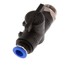 Vanne à boule droite à 2 voies 10 mm - G1/2'' plastique/laiton