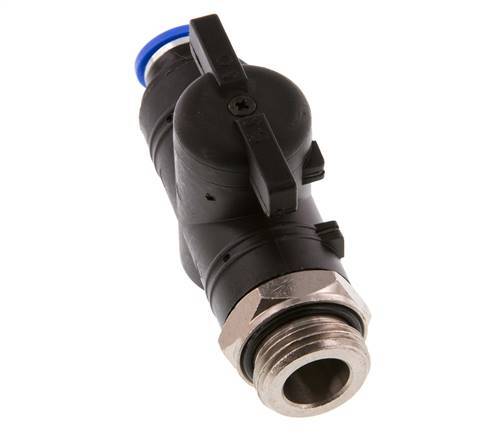 Vanne à boule droite à 2 voies 10 mm - G1/2'' plastique/laiton