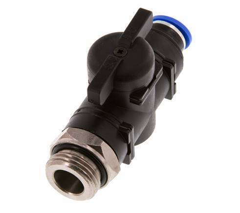 Vanne à boule droite à 2 voies 10 mm - G1/2'' plastique/laiton