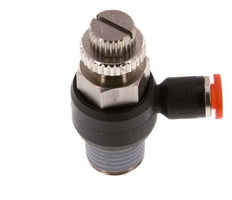 Coude d'entrée pour silencieux 4 mm - R1/4'' laiton/PA 66