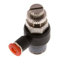Coude d'entrée pour silencieux 4 mm - R1/4'' laiton/PA 66
