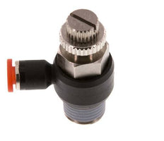 Coude d'entrée pour silencieux 4 mm - R1/4'' laiton/PA 66