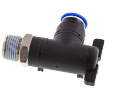 Robinet à bille coudé à 2 voies 12 mm - R1/2'' Plastique/laiton