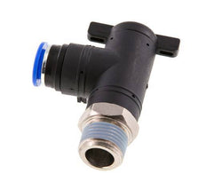 Robinet à bille coudé à 2 voies 12 mm - R1/2'' Plastique/laiton