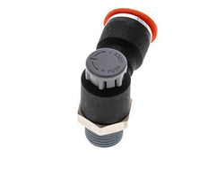 Vanne de régulation de débit Coude d'entrée 10 mm - R1/4'' Laiton/ Contre-écrou PA 66