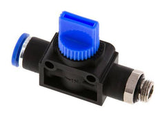 3/2-Way Shut-Off Hand Valve 8 mm - G1/8'' Plastic/Brass Tube-side venting