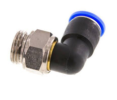 Coude 12mm & G1/2'' Joint pivotant Filets mâles à enfoncer Laiton nickele/PBT NBR Rotatif
