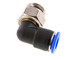 Coude 12mm & G1/2'' Joint pivotant Filets mâles à enfoncer Laiton nickele/PBT NBR Rotatif