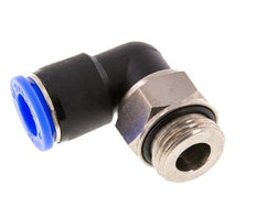Coude 12mm & G1/2'' Joint pivotant Filets mâles à enfoncer Laiton nickele/PBT NBR Rotatif