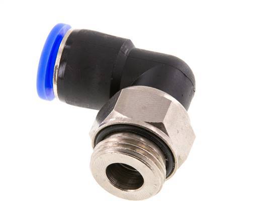 Coude 12mm & G1/2'' Joint pivotant Filets mâles à enfoncer Laiton nickele/PBT NBR Rotatif
