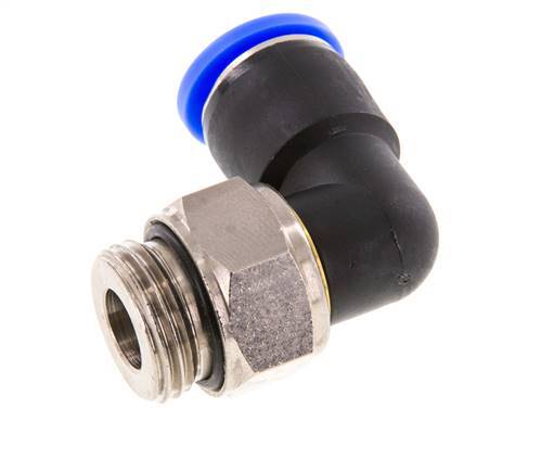 Coude 12mm & G1/2'' Joint pivotant Filets mâles à enfoncer Laiton nickele/PBT NBR Rotatif