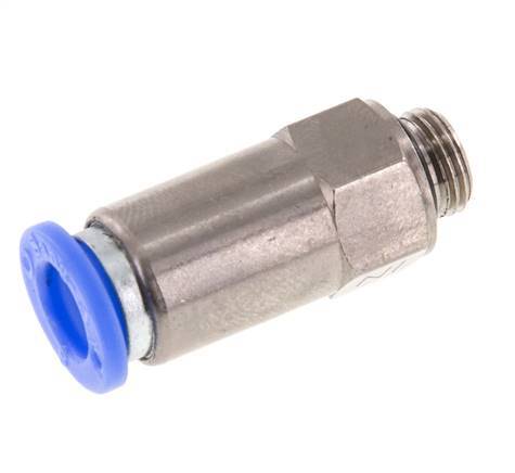 Clapet anti-retour à poussoir 8mm & G1/8'' mâle laiton/PBT 0.2-10bar (3-145psi) Filetage-Tuyau