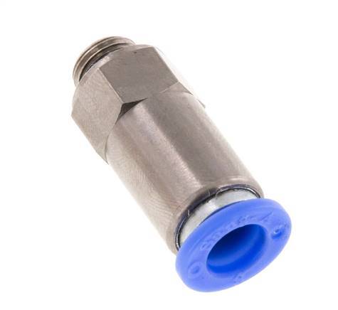 Clapet anti-retour à poussoir 8mm & G1/8'' mâle laiton/PBT 0.2-10bar (3-145psi) Filetage-Tuyau