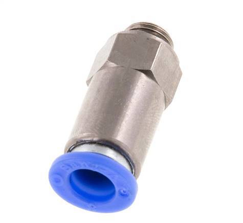 Clapet anti-retour à poussoir 8mm & G1/8'' mâle laiton/PBT 0.2-10bar (3-145psi) Filetage-Tuyau