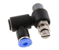Flow Control Silencer Meter-Out Rotatable 4 mm - R1/8'' Brass/PA 66