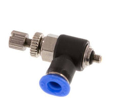 Coude de sortie de compteur du silencieux Flow Control 4 mm - M3 Brass/PBT