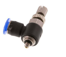 Coude de sortie de compteur du silencieux Flow Control 4 mm - M3 Brass/PBT
