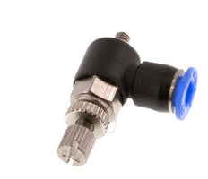 Coude de sortie de compteur du silencieux Flow Control 4 mm - M3 Brass/PBT