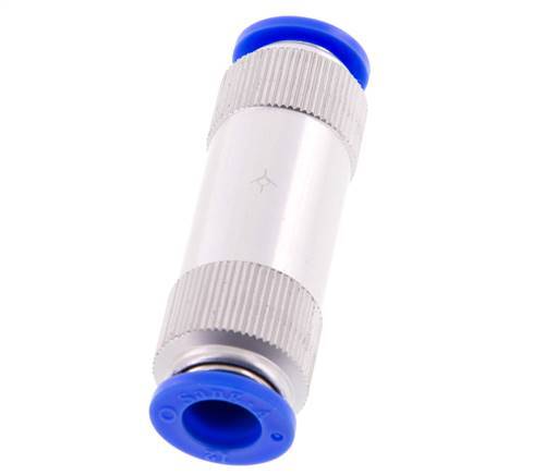 Clapet anti-retour à poussoir 12mm en aluminium 0.2-10bar (3-145psi)