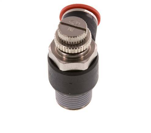 Flow Control Silencer Meter-In Elbow 10 mm - R3/8'' Brass/PA 66