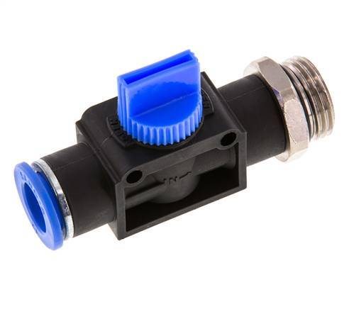 3/2-Way Shut-Off Hand Valve 12 mm - G1/2'' Plastic/Brass Thread-side venting