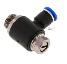 Coude de sortie de compteur pour silencieux 6 mm - G1/4'' laiton/PA 66 Vis fendue