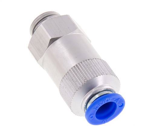 Clapet anti-retour à poussoir 10mm & G3/8'' mâle aluminium 0.2-10bar (3-145psi) Filetage-Tuyau