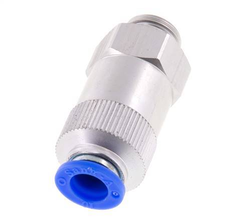Clapet anti-retour à poussoir 10mm & G3/8'' mâle aluminium 0.2-10bar (3-145psi) Filetage-Tuyau