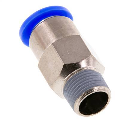 Raccord à Enfoncer 8mm & R1/8'' Mâle Autobloquant en Laiton/PBT 0-10bar (0-145psi)