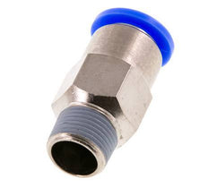 Push-In Fitting 12mm & R3/8'' Male Auto Shut-Off Brass/PBT 0-10bar (0-145psi)