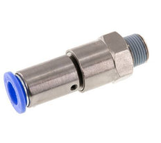 12mm & R3/8'' Quick Swivel Joint Push-In-Male Threads Laiton nickele/PBT NBR rotatif