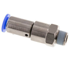 12mm & R3/8'' Quick Swivel Joint Push-In-Male Threads Laiton nickele/PBT NBR rotatif