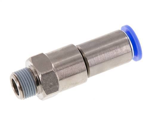 12mm & R3/8'' Quick Swivel Joint Push-In-Male Threads Laiton nickele/PBT NBR rotatif