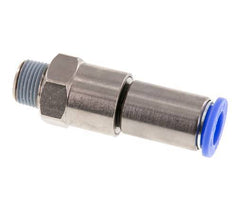 12mm & R3/8'' Quick Swivel Joint Push-In-Male Threads Laiton nickele/PBT NBR rotatif