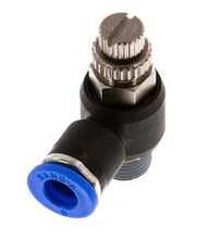 Flow Control Silencer Meter-Out Elbow 6 mm - R1/8'' Brass/PA 66