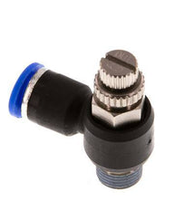Flow Control Silencer Meter-Out Elbow 6 mm - R1/8'' Brass/PA 66
