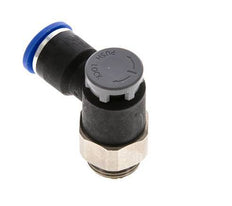 Vanne de régulation de débit Coude de sortie de compteur 10 mm - G3/8'' Laiton/ Contre-écrou PA 66