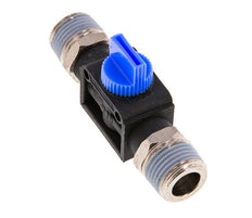 Vanne manuelle d'arrêt à 3/2 voies R1/2'' plastique/laiton