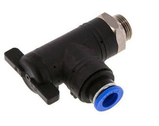 Vanne à bille coudée à 2 voies 10 mm - G3/8'' plastique/laiton