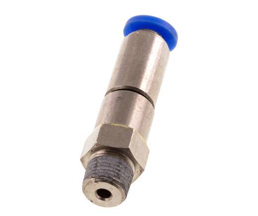 4mm & R1/8'' Quick Swivel Joint Push-In-Male Threads Laiton nickele/PBT NBR rotatif
