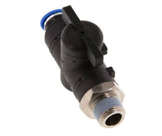 Vanne à boule droite à 2 voies 10 mm - R3/8'' plastique/laiton