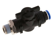 Vanne à boule droite à 2 voies 10 mm - R3/8'' plastique/laiton