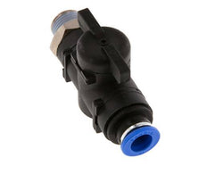 Vanne à boule droite à 2 voies 10 mm - R3/8'' plastique/laiton