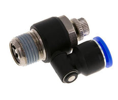 Silencieux de contrôle d'écoulement Sortie de compteur rotative 12 mm - R1/2'' Laiton/PA 66