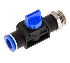 3/2-Way Shut-Off Hand Valve 12 mm - G1/2'' Plastic/Brass Tube-side venting