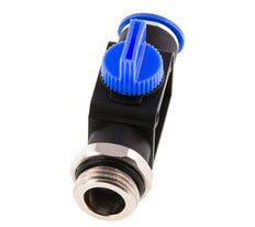 Vanne manuelle d'arrêt à 3/2 voies 12 mm - G1/2'' plastique/laiton Ventilation côté tube